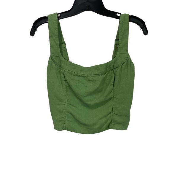 Abercrombie & Fitch Green Crop Top - Picture 3 of 12